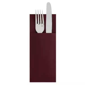 Serviette pochette TNT 55 gr 40x40cm marron (8D)